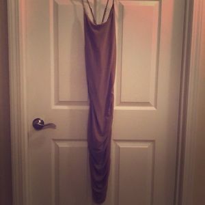 Lavender cross back bodycon dress